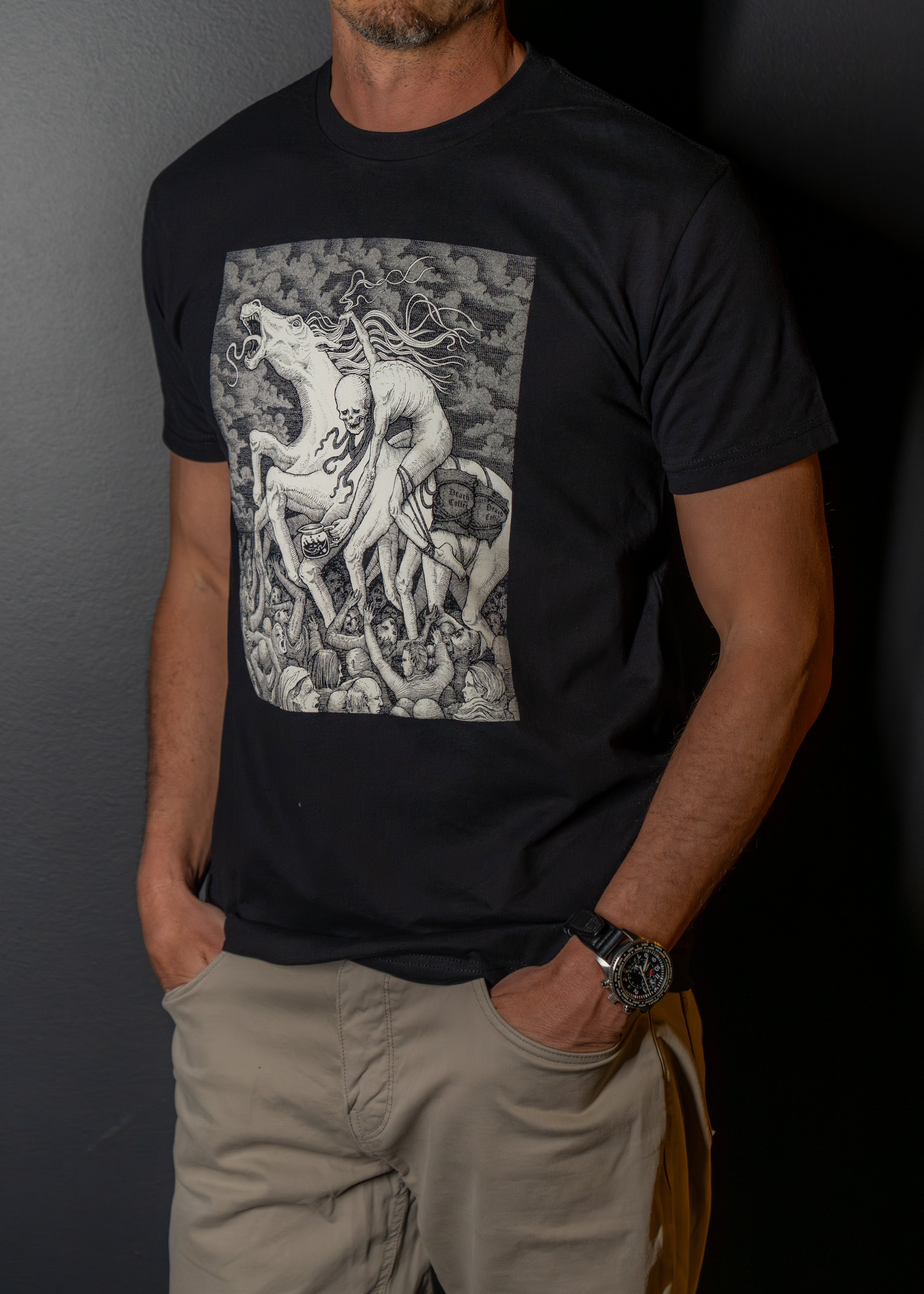 Pale Horse Unisex T-shirt(B&W)