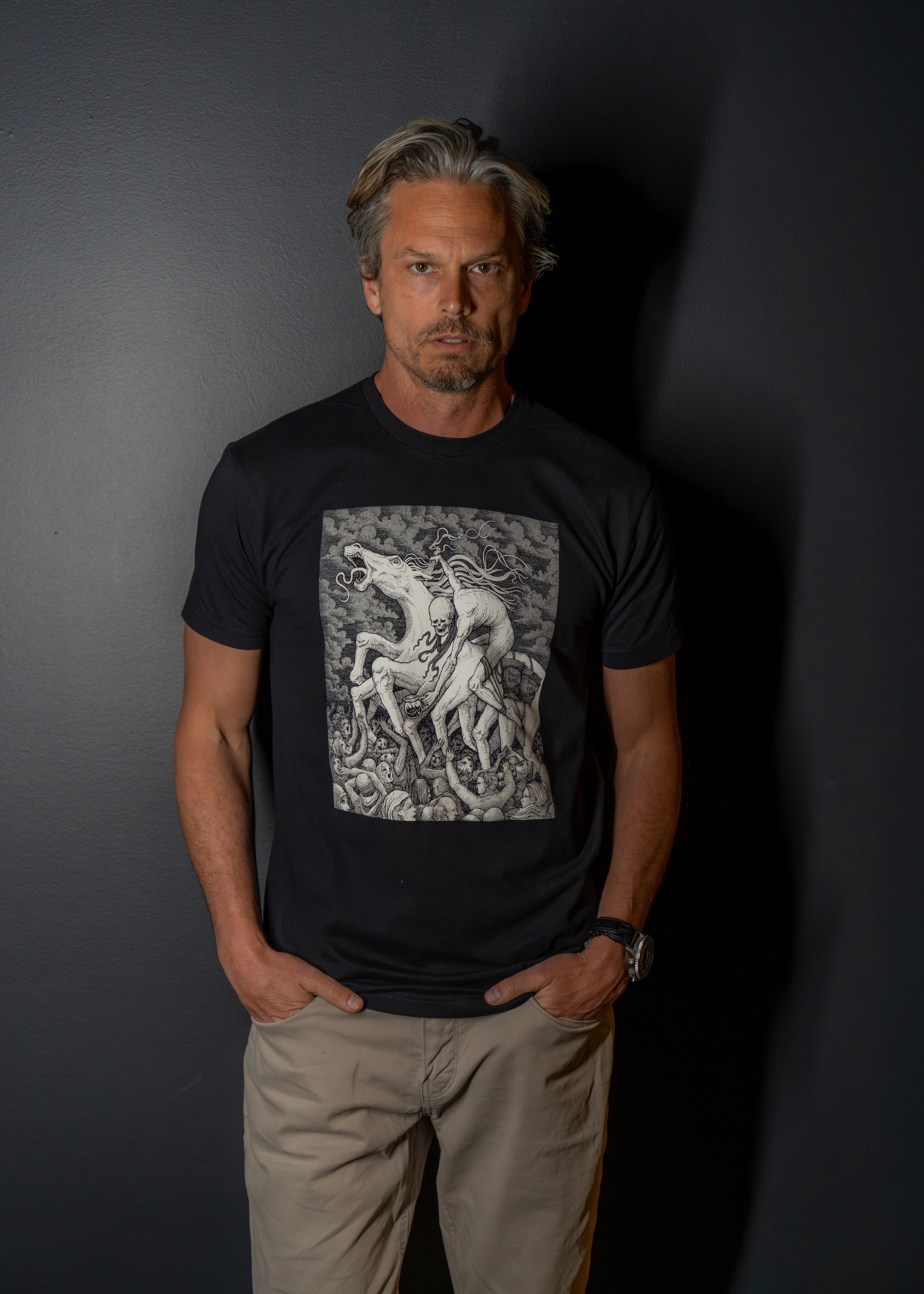 Pale Horse Unisex T-shirt(B&W)