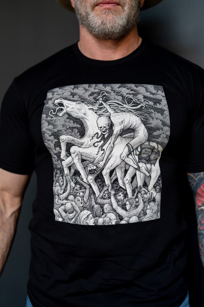 Pale Horse Unisex T-shirt(B&W)