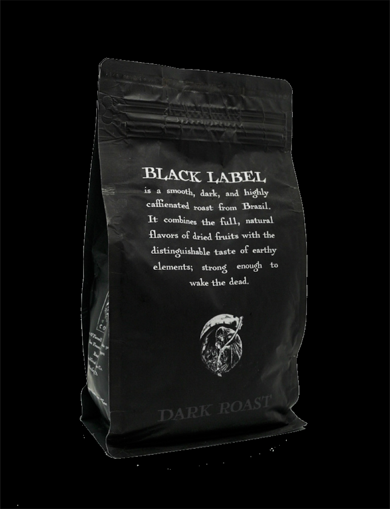 Black Label Dark Roast (Whole Bean) Coffee, The World's Strongest